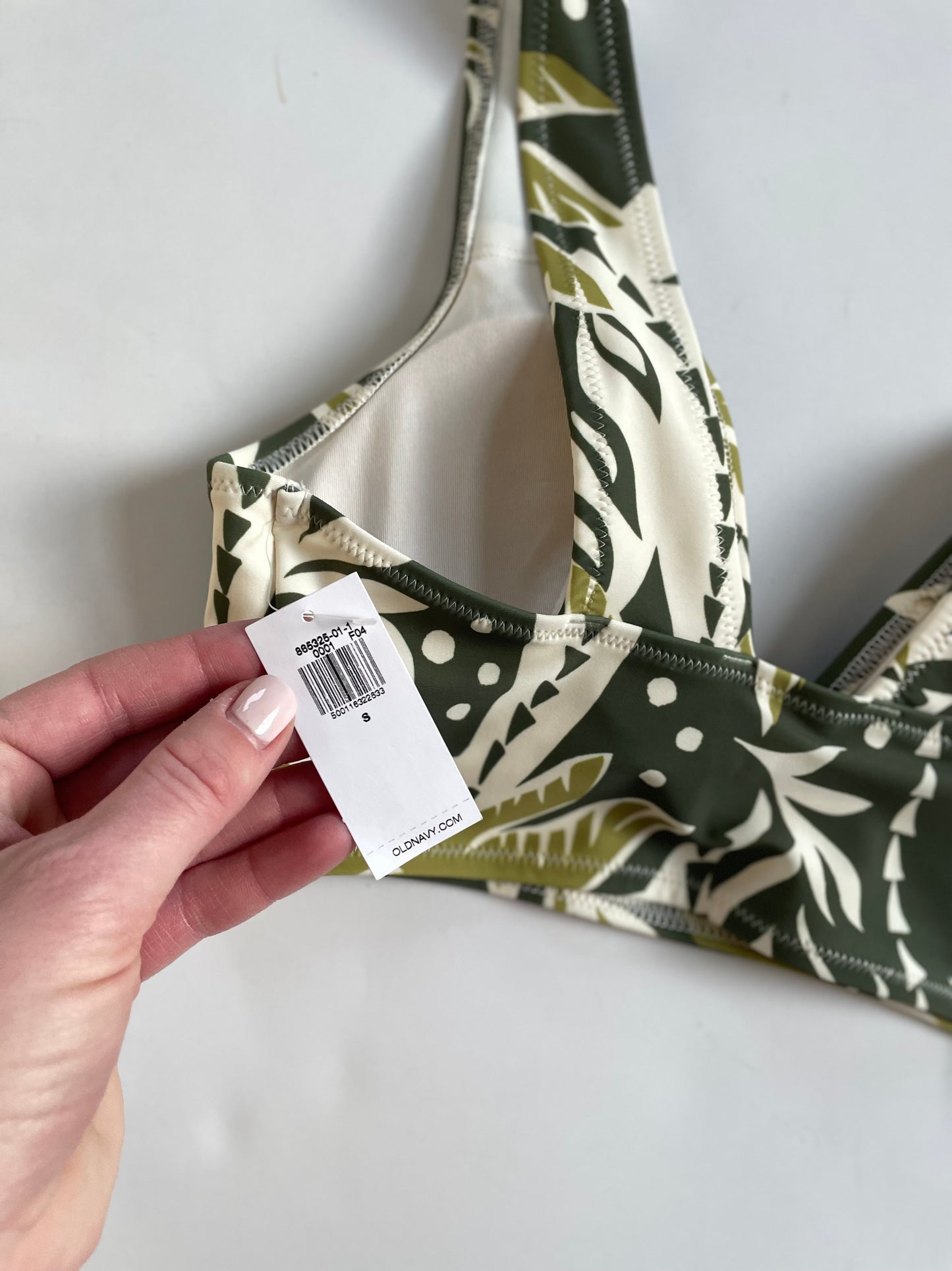 NWT Old Navy Palm Print Bikini (S)
