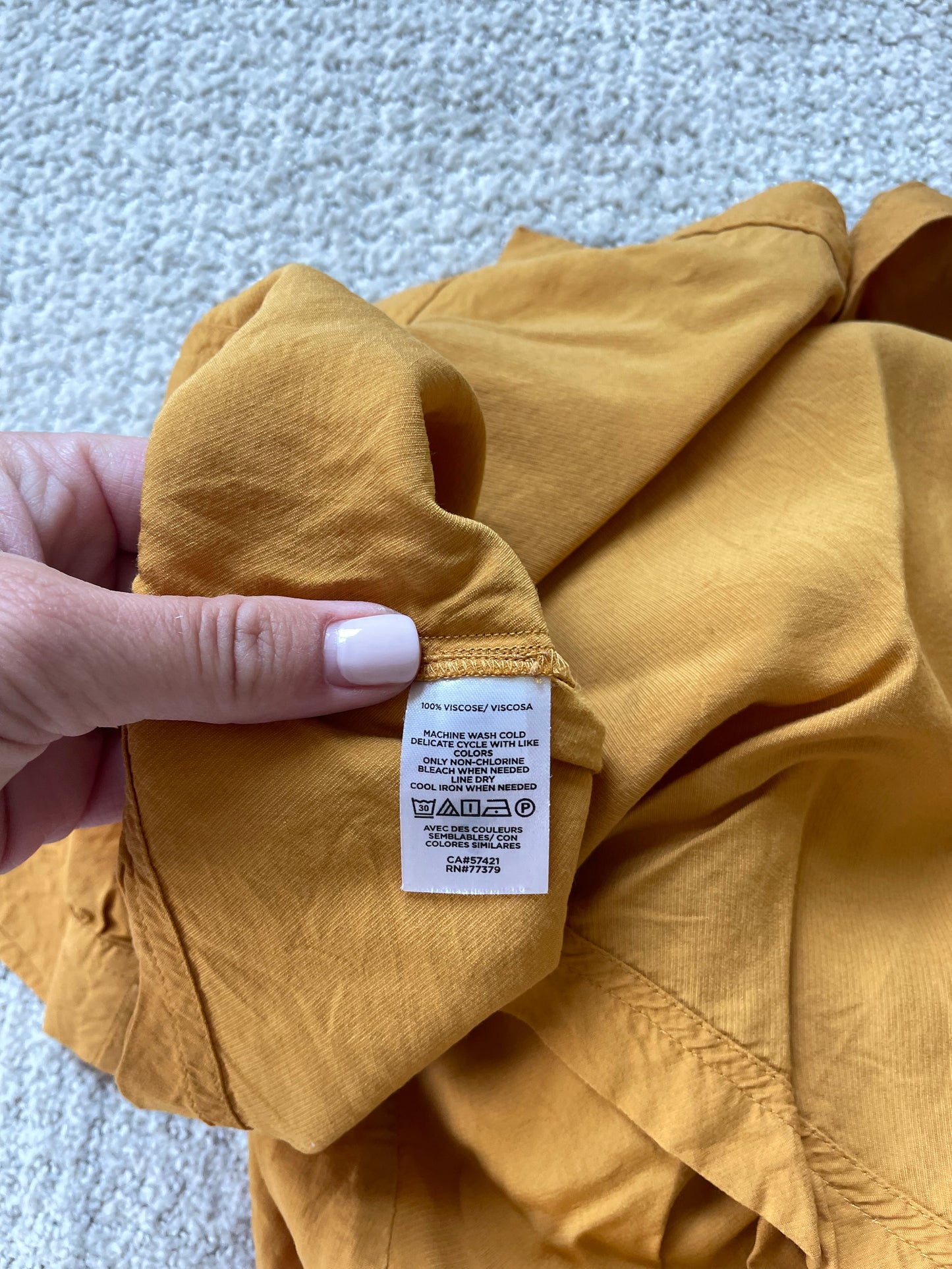 Ann Taylor Mustard Blouse (MP)