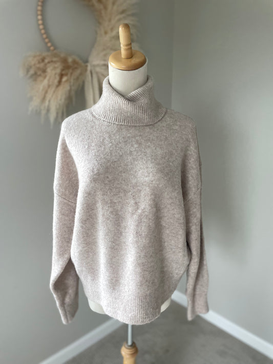 H&M Boxy Turtleneck Sweater (M)