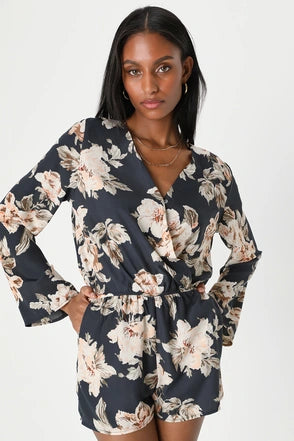 Lulu's Floral Romper (L)