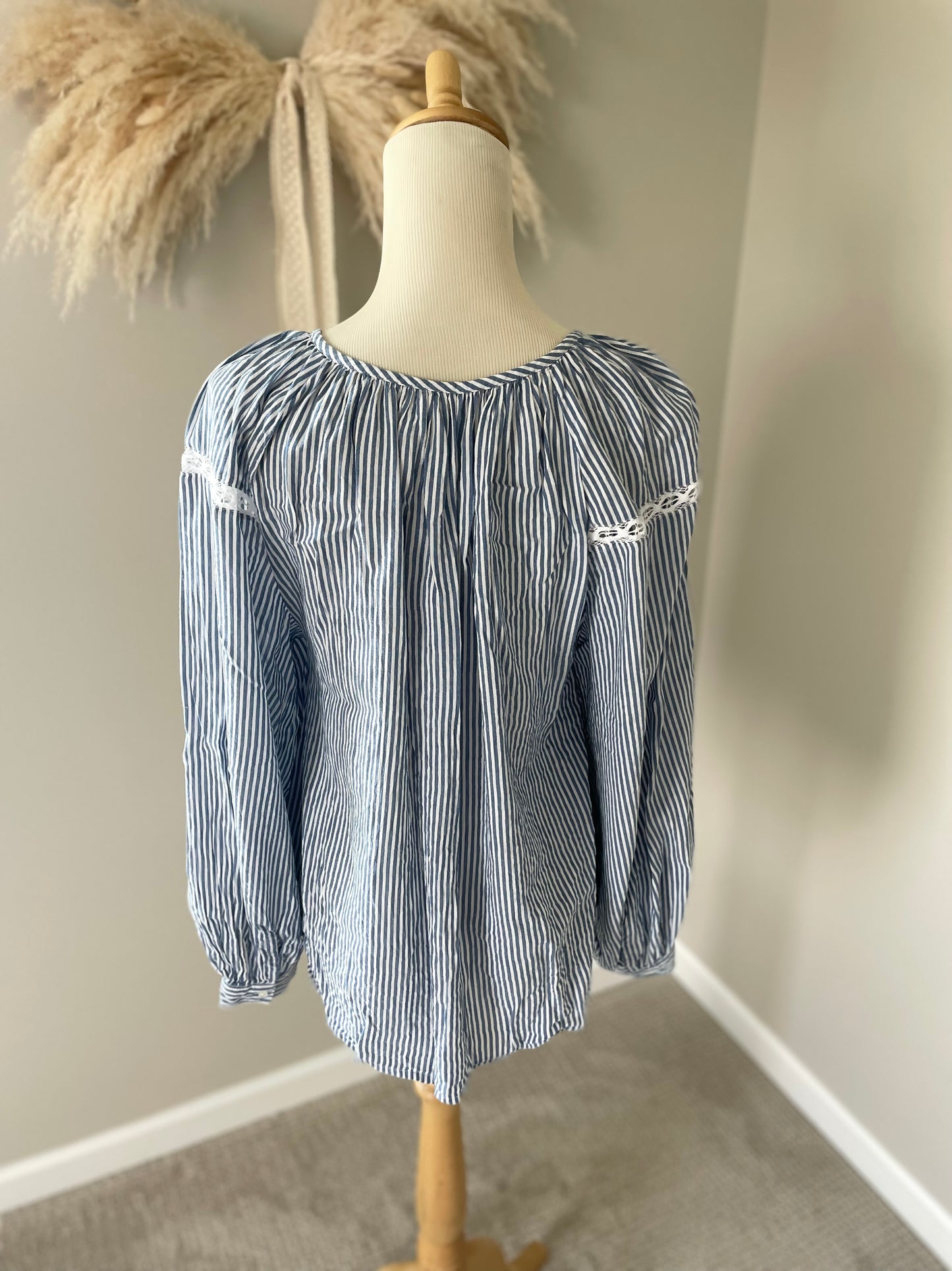 Old Navy Striped Boho Blouse (L)