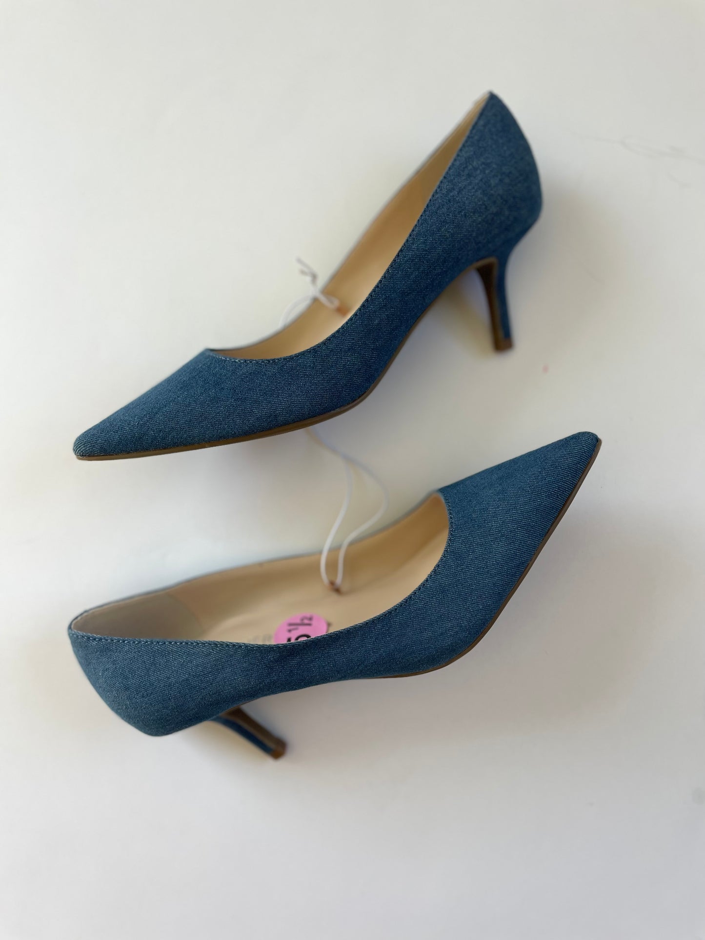 NWOT Marc Fisher Denim Heels (5.5)