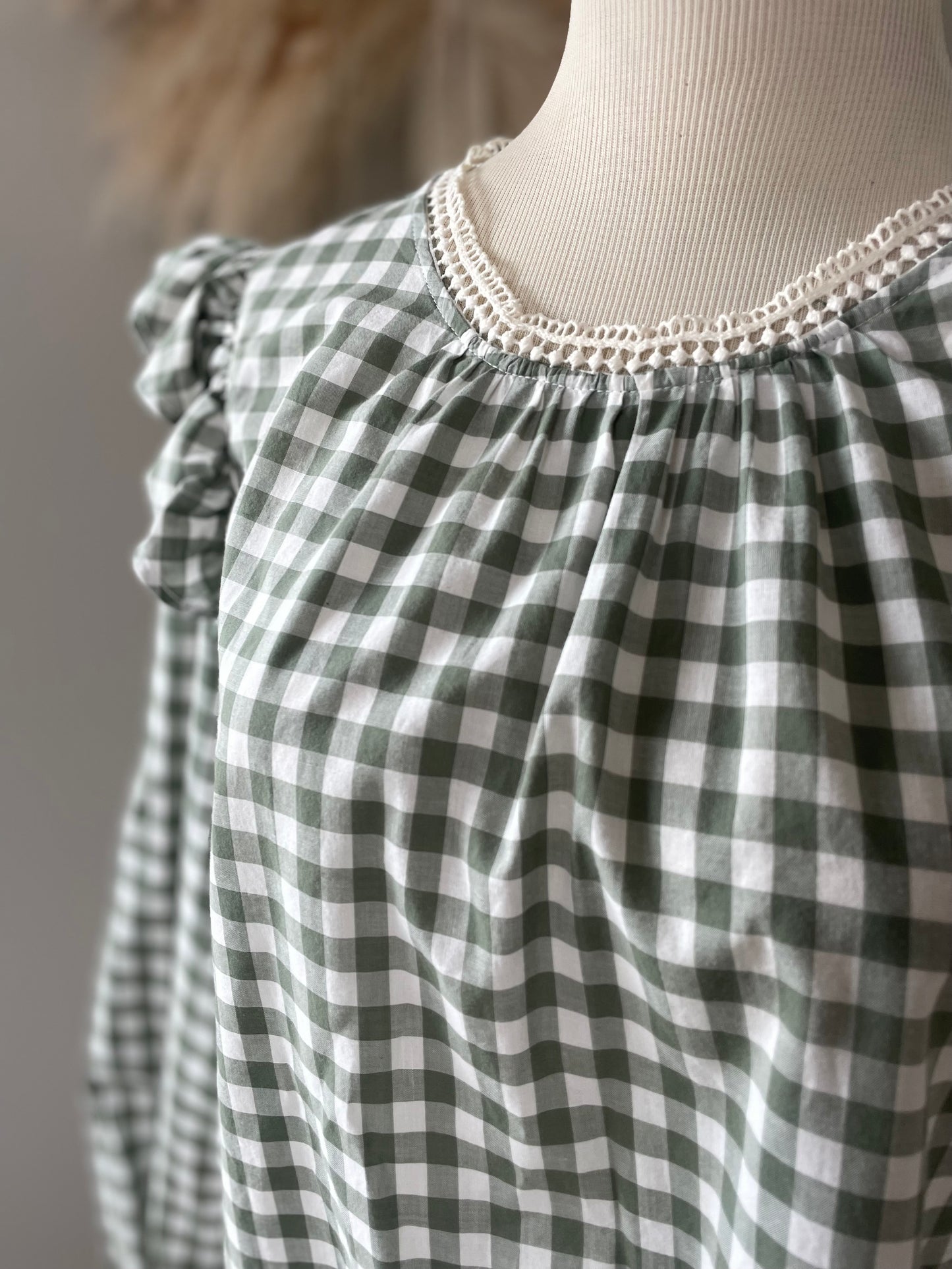 J. Crew Gingham Blouse (L)