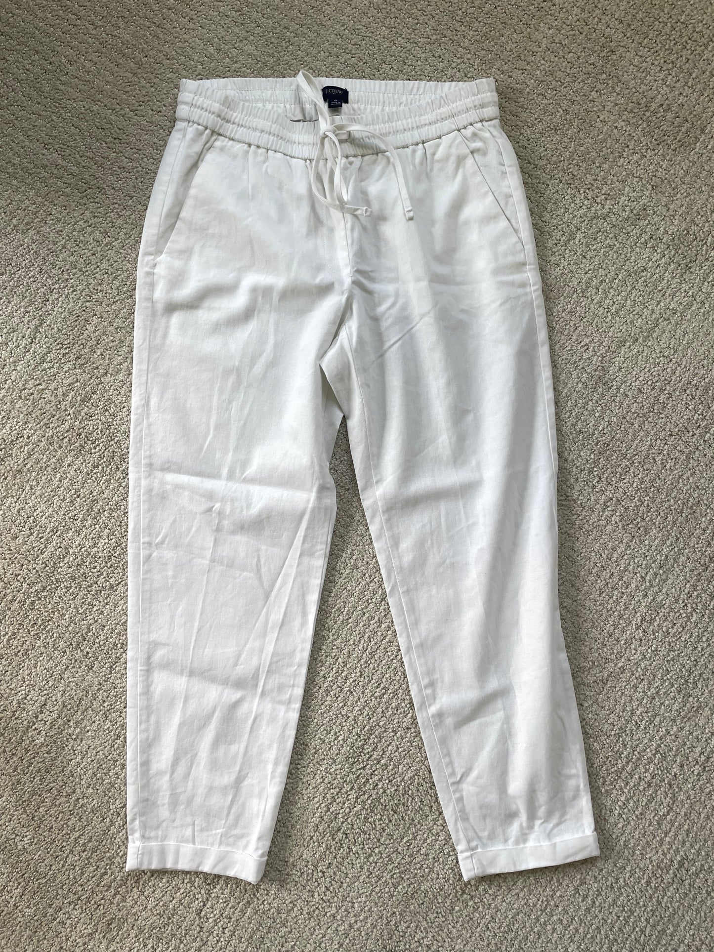 J. Crew Linen Cotton Blend Drawstring Pants (6)