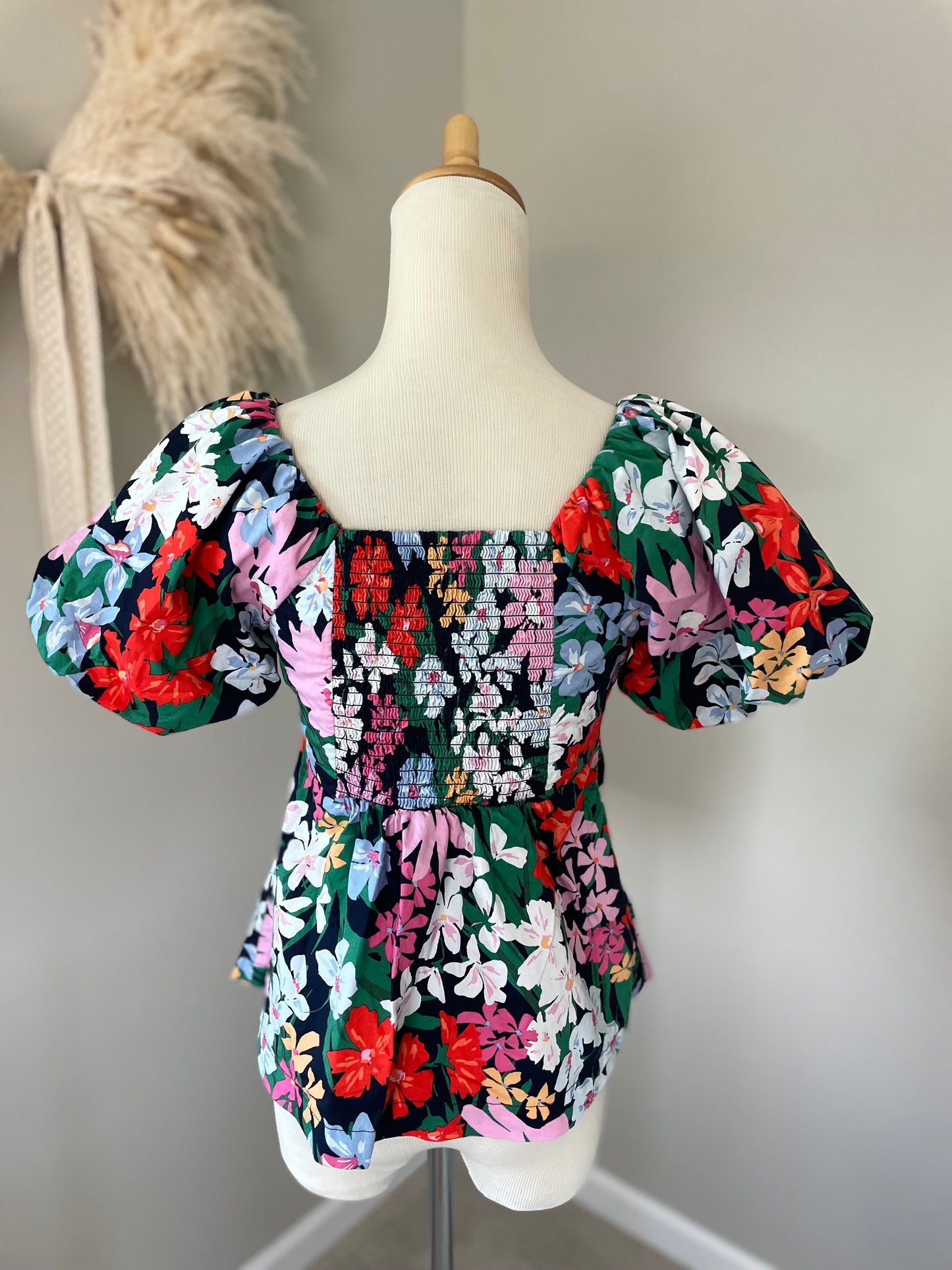 Old Navy Floral Sweetheart Top (S)