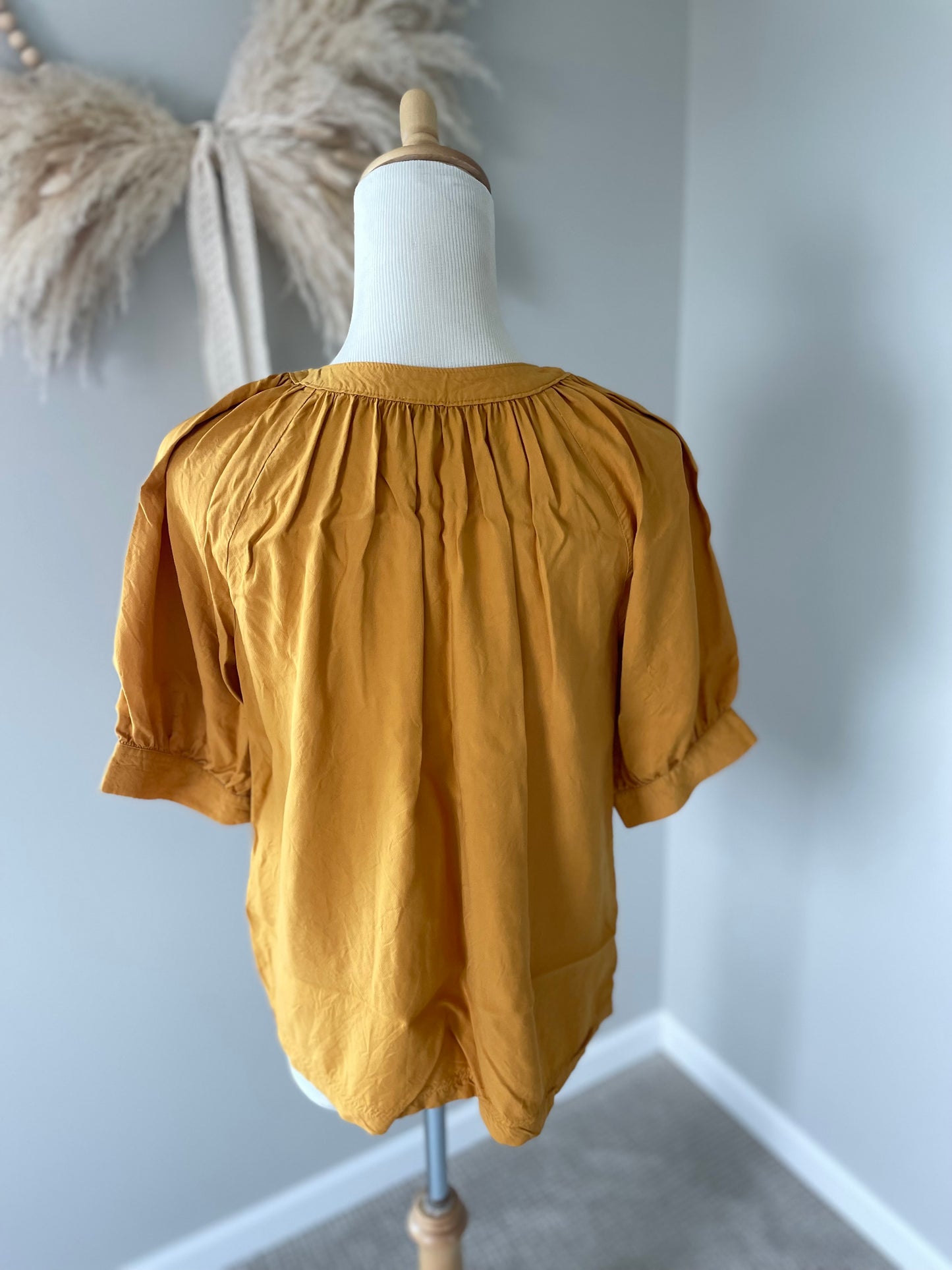 Ann Taylor Mustard Blouse (MP)