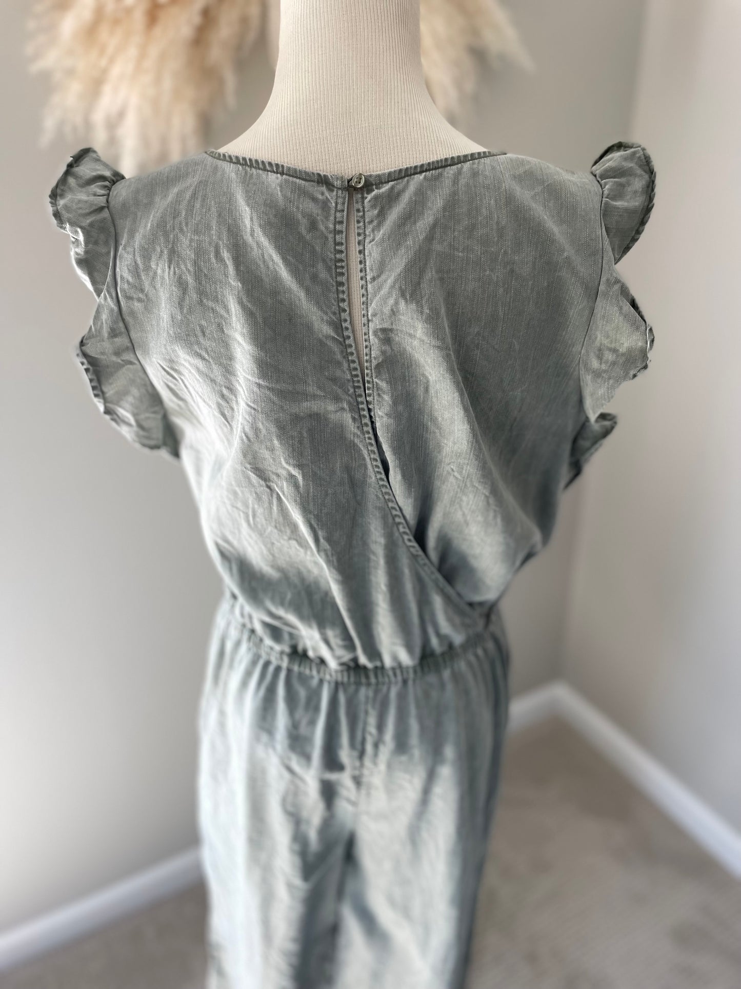 Old Navy Sunwashed Olive Jumpsuit (M)