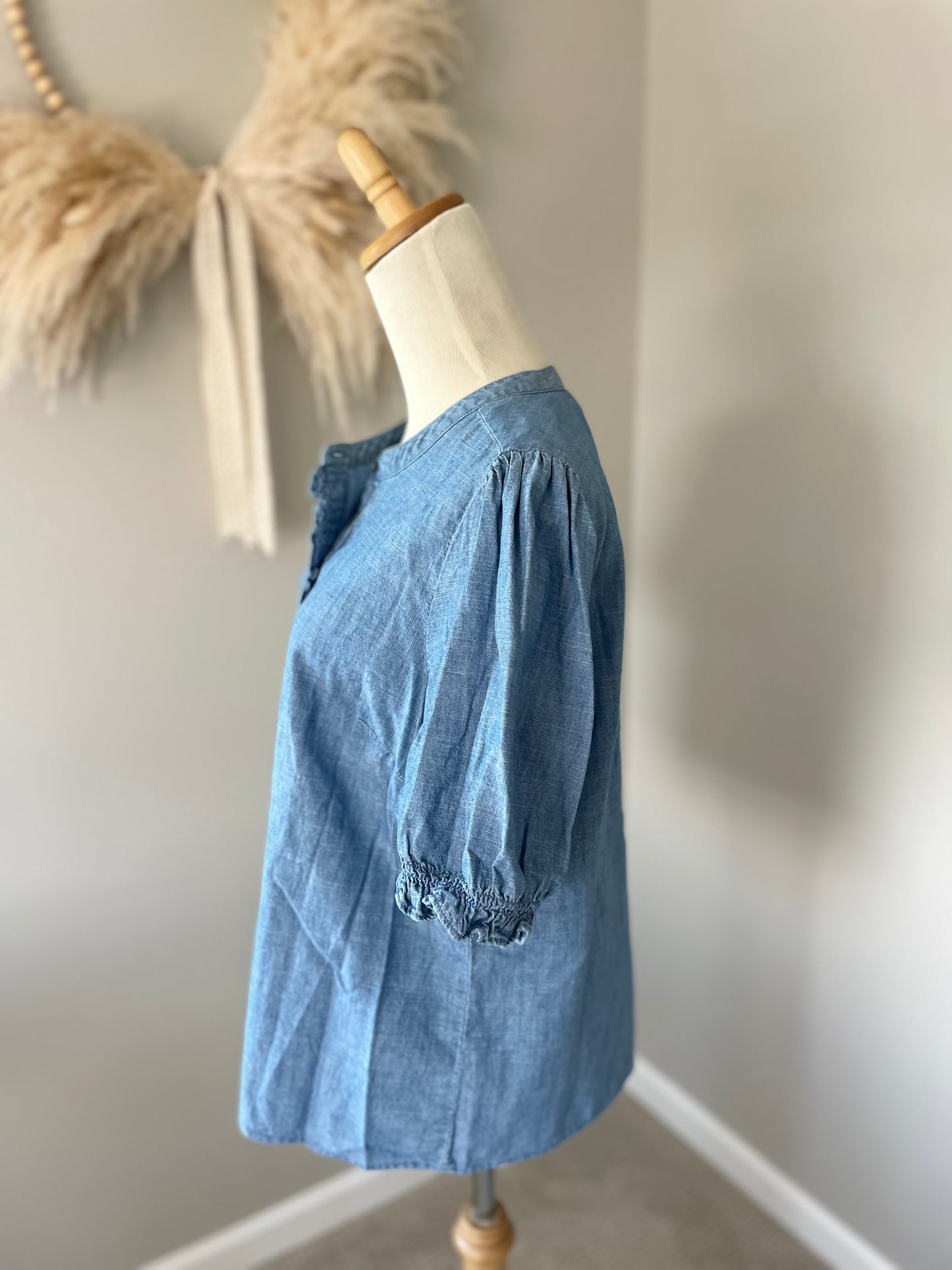 J. Crew Chambray Top (L)