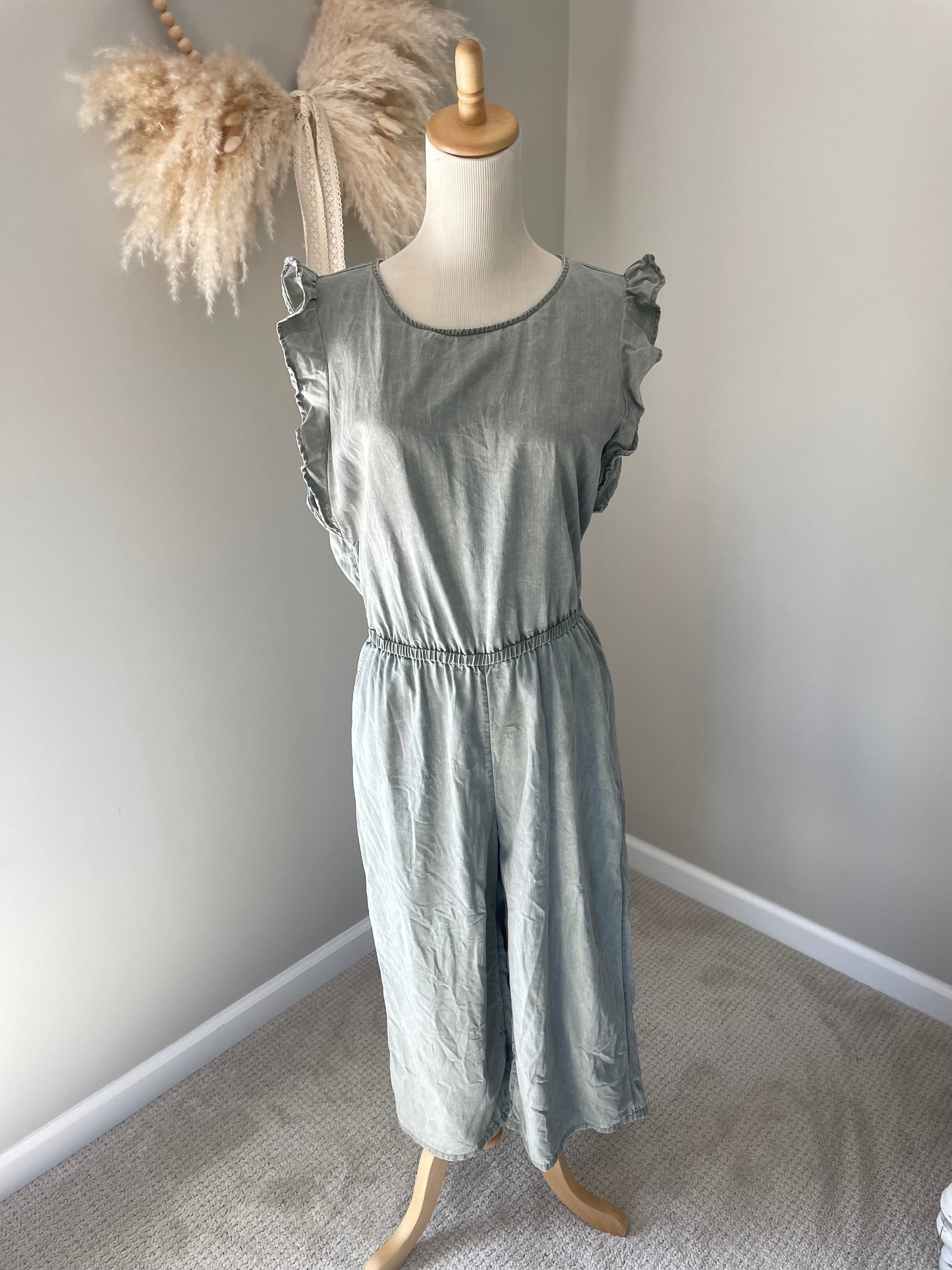 Old Navy Sunwashed Olive Jumpsuit (M)