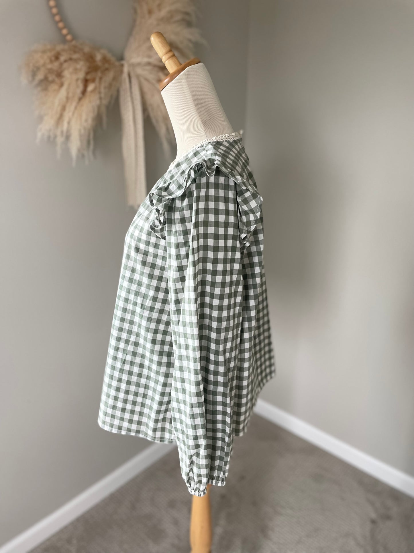 J. Crew Gingham Blouse (L)