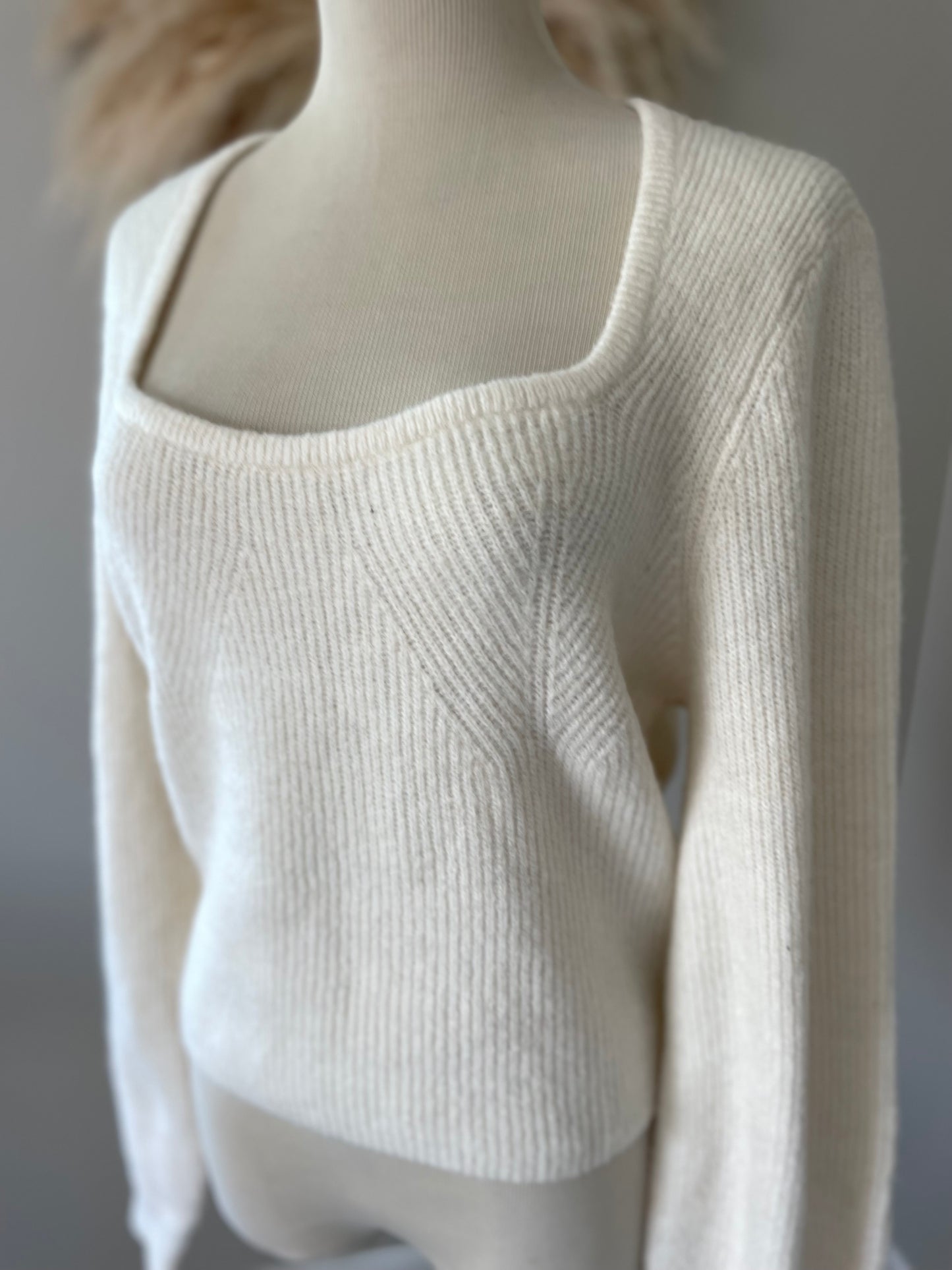 NWT H&M Square Neck Sweater (M)