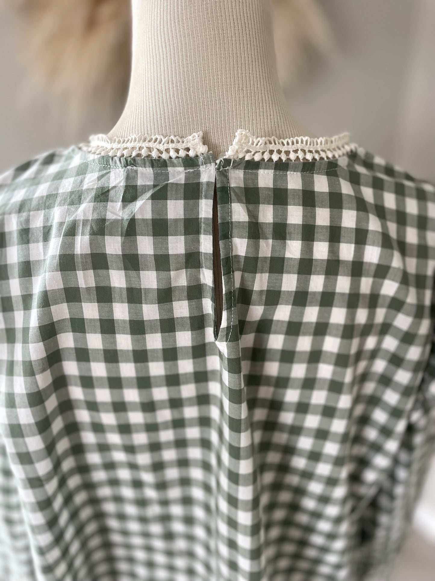 J. Crew Gingham Blouse (L)