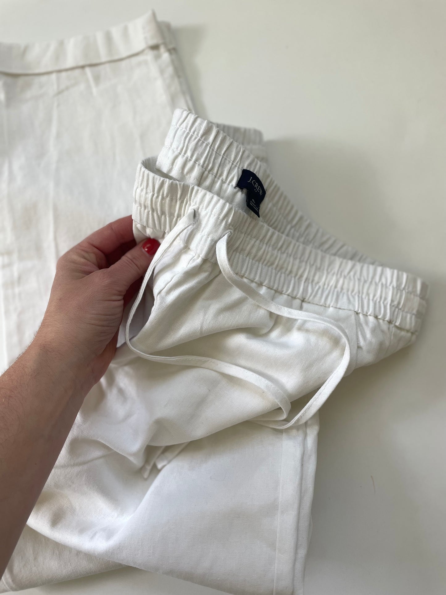 J. Crew Linen Cotton Blend Drawstring Pants (6)