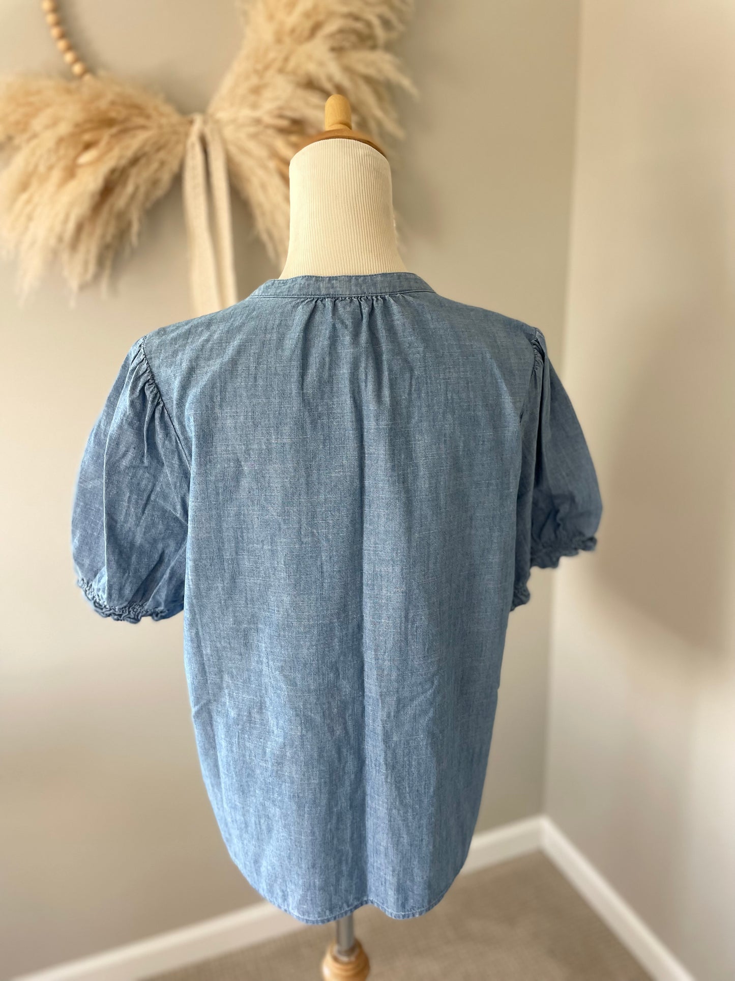 J. Crew Chambray Top (L)