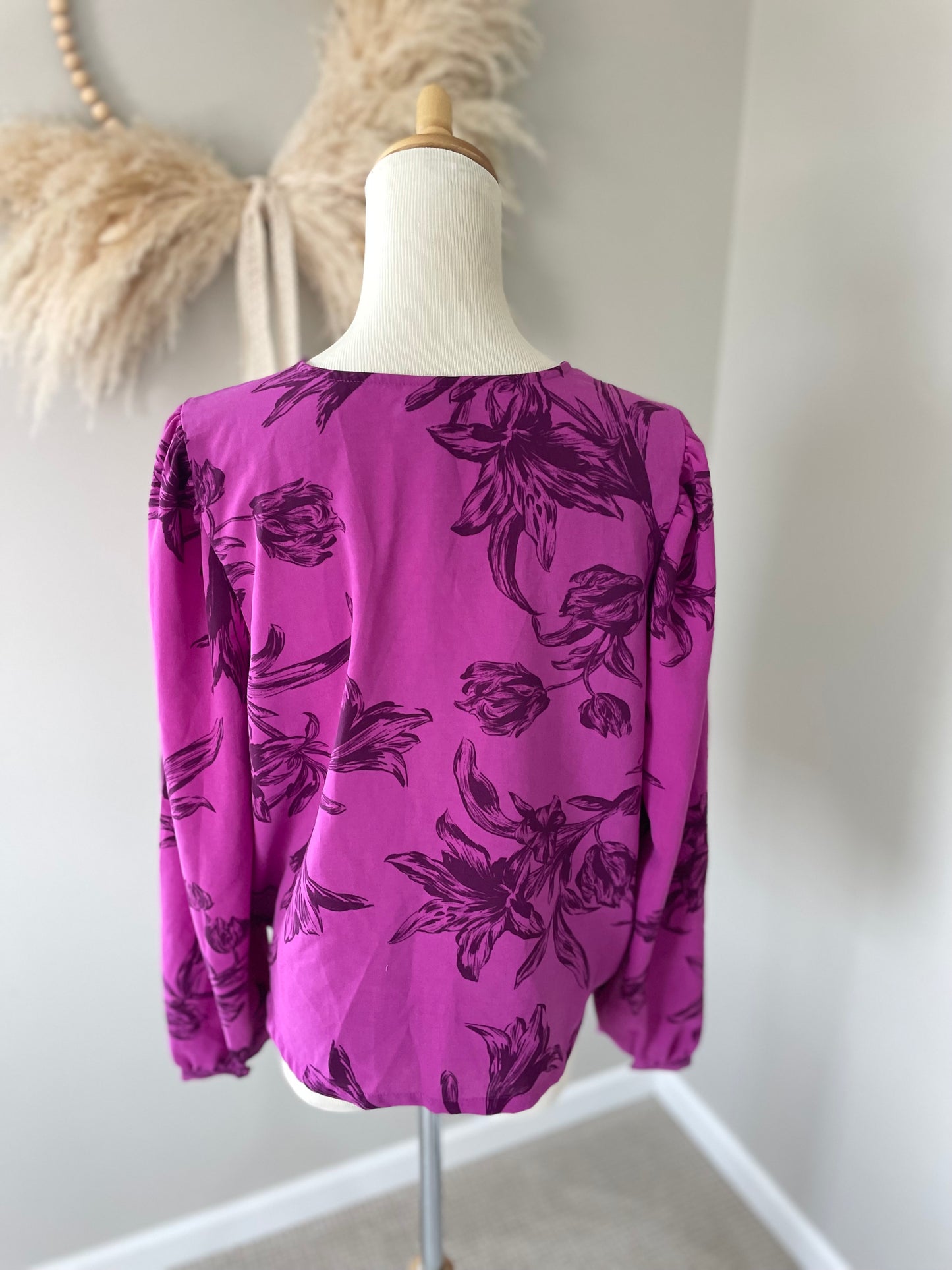 A New Day Tulip Wrap Blouse (M)