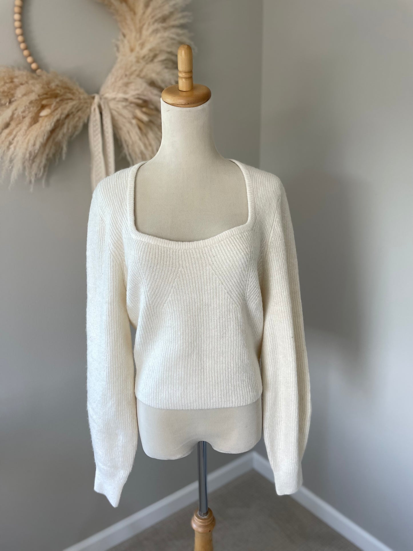 NWT H&M Square Neck Sweater (M)