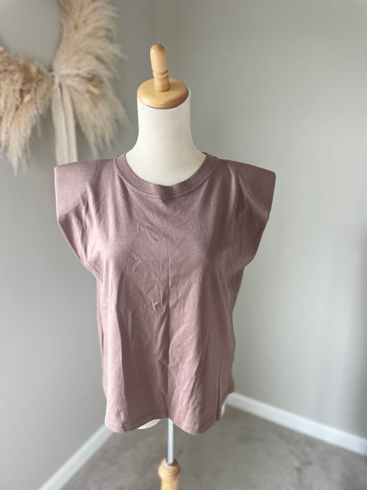 NWT Zara Padded Muscle Tee (S)