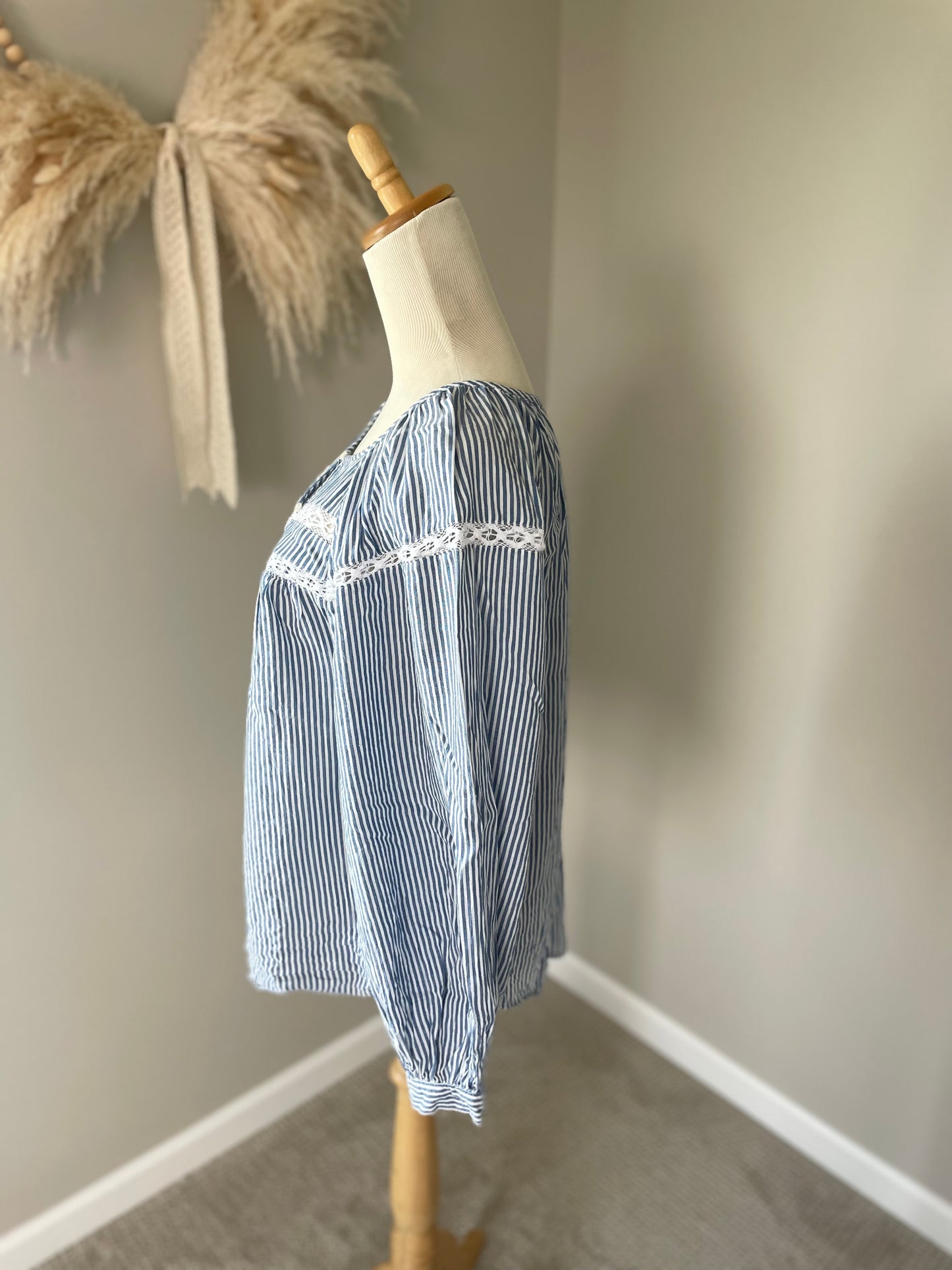 Old Navy Striped Boho Blouse (L)