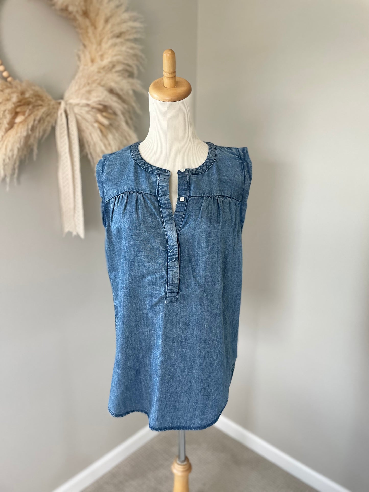 Loft Chambray Top (XS)