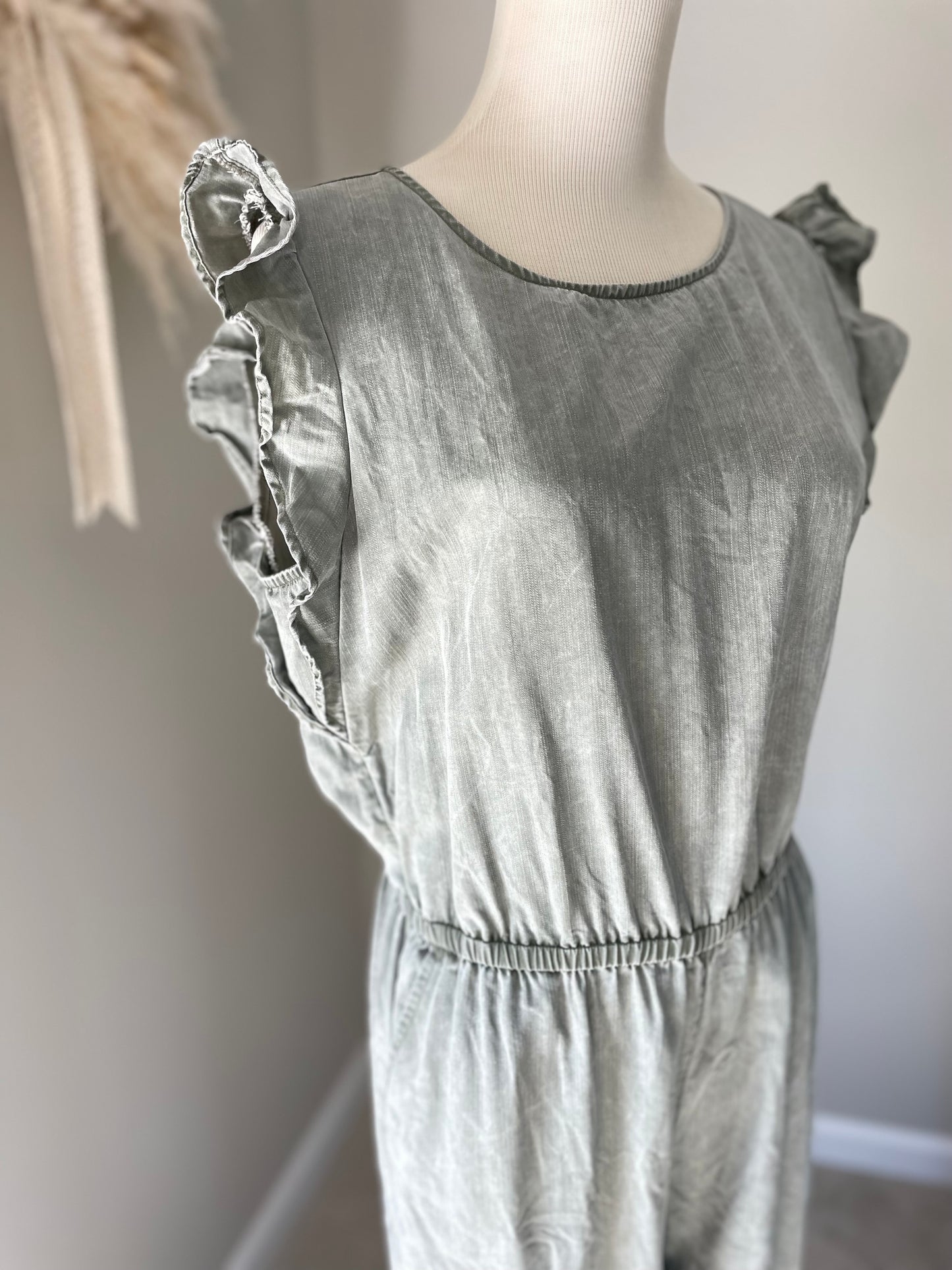 Old Navy Sunwashed Olive Jumpsuit (M)